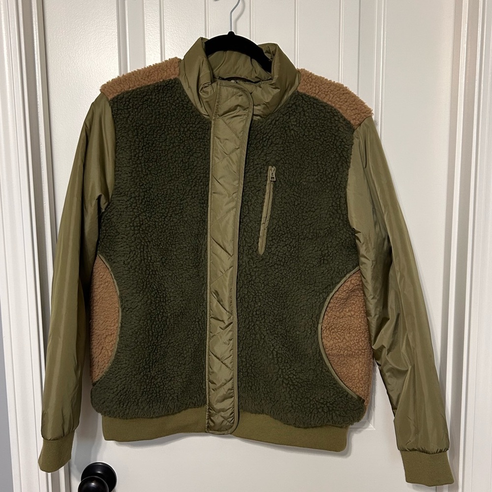 Universal Thread Utility Sherpa Jacket Green And … - image 1